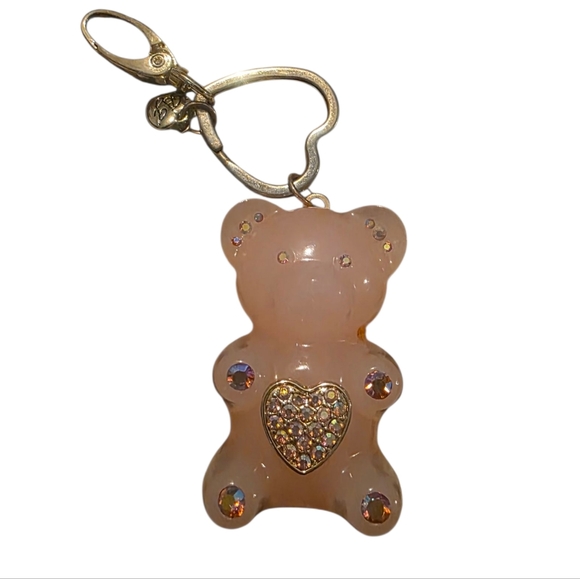 Betsey Johnson Accessories - Betsey Johnson Blush Bear Key Holder / Bag Charm